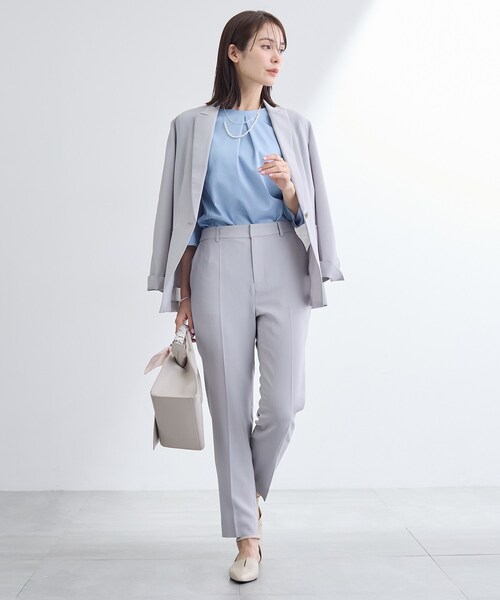 INDIVI（インディヴィ）の「【洗える／UVケア／麻調】テーパードパンツ（その他パンツ・レディース・ネイビー/ライトグレー/ブラウン系その他・40/38/36/15 /13/12/05/03）」の7枚目の写真