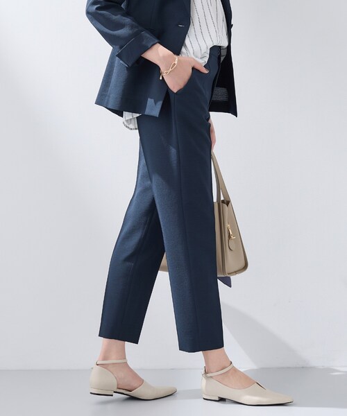 INDIVI（インディヴィ）の「【洗える／UVケア／麻調】テーパードパンツ（その他パンツ・レディース・ネイビー/ライトグレー/ブラウン系その他・40/38/36/15 /13/12/05/03）」の13枚目の写真