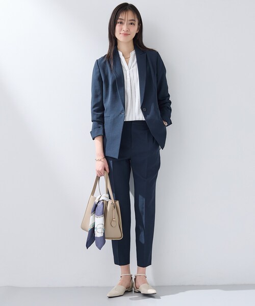 INDIVI（インディヴィ）の「【洗える／UVケア／麻調】テーパードパンツ（その他パンツ・レディース・ネイビー/ライトグレー/ブラウン系その他・40/38/36/15 /13/12/05/03）」の15枚目の写真