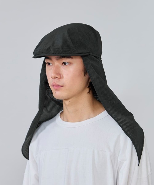 OVERRIDE(オーバーライド)の「OVERRIDE VENTED SUNSHADE HUNTING / オーバーライド(ハンチング/ベレー帽・メンズ・ブラック/ライトグレー/ブラウン・59cm)」の4枚目の写真