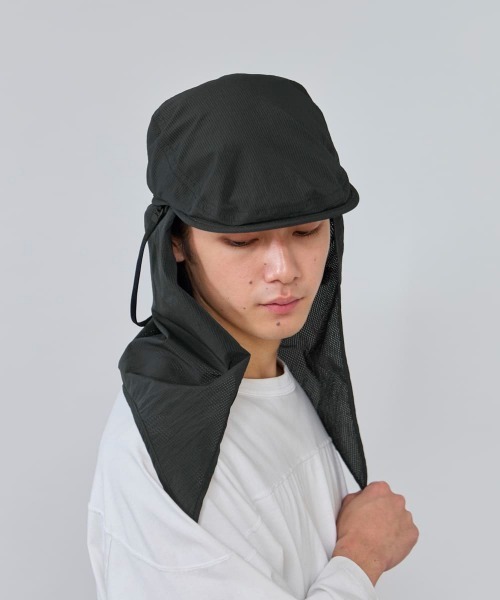 OVERRIDE(オーバーライド)の「OVERRIDE VENTED SUNSHADE HUNTING / オーバーライド(ハンチング/ベレー帽・メンズ・ブラック/ライトグレー/ブラウン・59cm)」の5枚目の写真