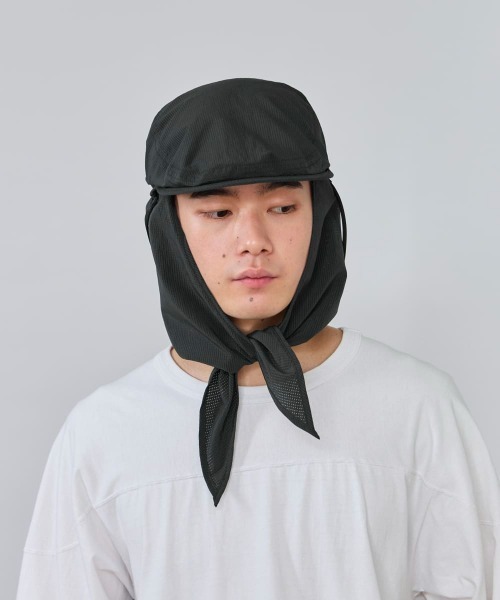OVERRIDE(オーバーライド)の「OVERRIDE VENTED SUNSHADE HUNTING / オーバーライド(ハンチング/ベレー帽・メンズ・ブラック/ライトグレー/ブラウン・59cm)」の8枚目の写真