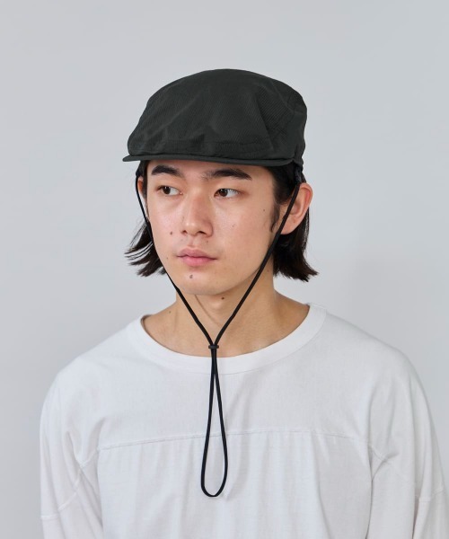 OVERRIDE(オーバーライド)の「OVERRIDE VENTED SUNSHADE HUNTING / オーバーライド(ハンチング/ベレー帽・メンズ・ブラック/ライトグレー/ブラウン・59cm)」の9枚目の写真