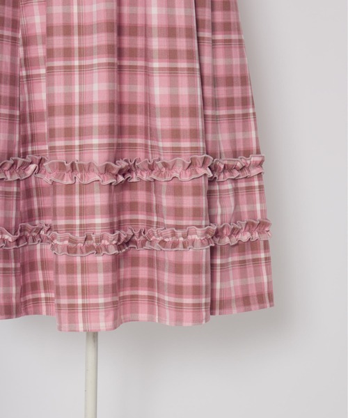 Lolime by mellfy memory(ロリミー バイ メルフィーメモリー)の「frill heart long dress(ワンピース・レディース・ピンク/グレー・M/LL)」の17枚目の写真