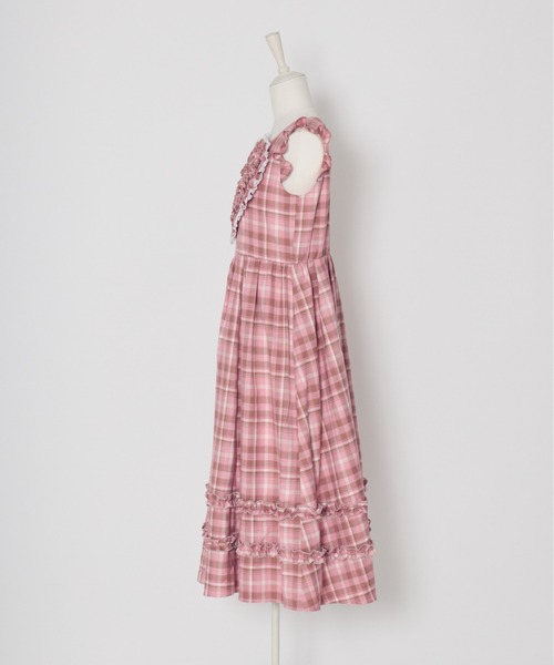 Lolime by mellfy memory(ロリミー バイ メルフィーメモリー)の「frill heart long dress(ワンピース・レディース・ピンク/グレー・M/LL)」の13枚目の写真