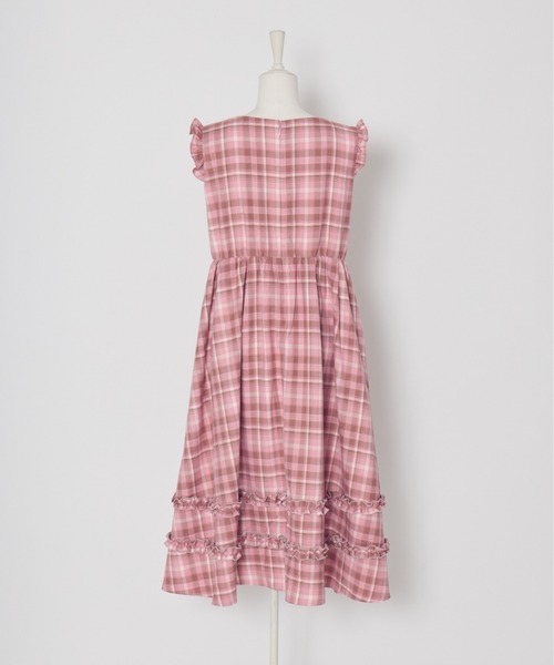 Lolime by mellfy memory(ロリミー バイ メルフィーメモリー)の「frill heart long dress(ワンピース・レディース・ピンク/グレー・M/LL)」の14枚目の写真