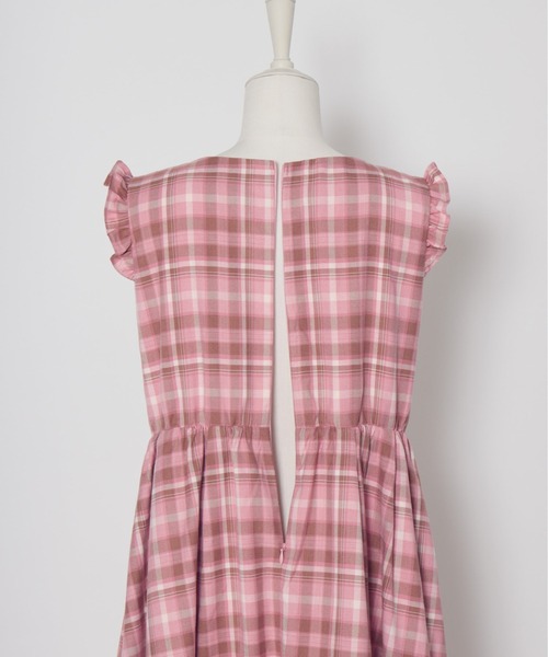 Lolime by mellfy memory(ロリミー バイ メルフィーメモリー)の「frill heart long dress(ワンピース・レディース・ピンク/グレー・M/LL)」の20枚目の写真