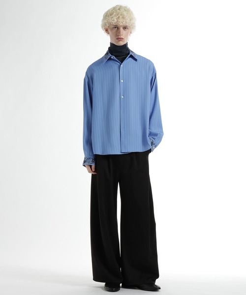 HARE（ハレ）の「ボタンハイネックカット(HARE)（Tシャツ/カットソー・メンズ・ブルー/ブラック/ネイビー・FREE）」の14枚目の写真