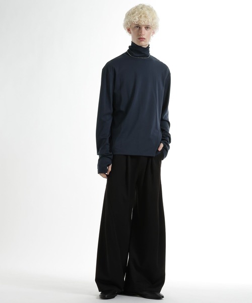 HARE（ハレ）の「ボタンハイネックカット(HARE)（Tシャツ/カットソー・メンズ・ブルー/ブラック/ネイビー・FREE）」の16枚目の写真