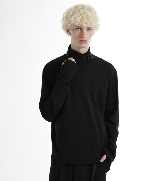 HARE（ハレ）の「ボタンハイネックカット(HARE)（Tシャツ/カットソー・メンズ・ブルー/ブラック/ネイビー・FREE）」の19枚目の写真