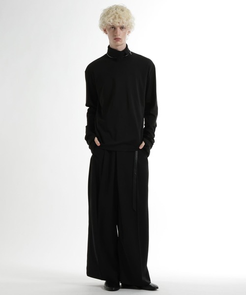 HARE（ハレ）の「ボタンハイネックカット(HARE)（Tシャツ/カットソー・メンズ・ブルー/ブラック/ネイビー・FREE）」の6枚目の写真