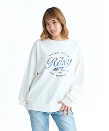 ROXY ウィメンズ ROXY WITH HEART PULLOVER ミニ裏毛クルーネックスウェット 【2026年春夏モデル】/ロキシープルオーバートレーナー
