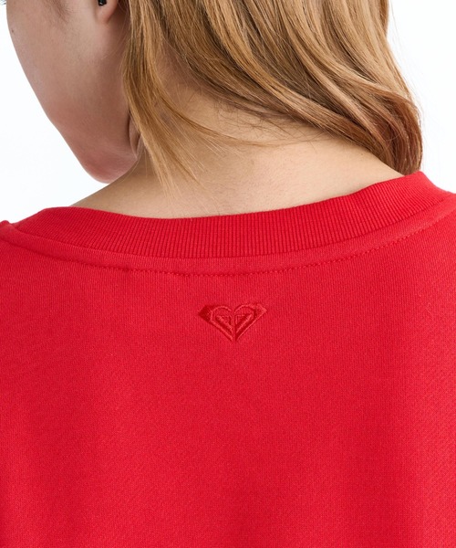 ROXY(ロキシー)の「ROXY ウィメンズ ROXY WITH HEART PULLOVER ミニ裏毛クルーネックスウェット 【2026年春夏モデル】/ロキシープルオーバートレーナー(スウェット・レディース・ナチュラル/グレー/レッド・LARGE/MEDIUM)」の12枚目の写真