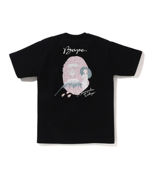 A BATHING APE（アベイシングエイプ）の「SAKURA SOUVENIR TEE（Tシャツ/カットソー・メンズ・ブラック/ホワイト・SMALL/MEDIUM/XXX-LARGE/X-LARGE/XX-LARGE/LARGE）」の4枚目の写真