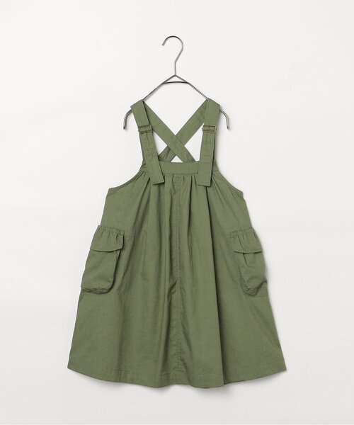 p.premier（ピードットプルミエ）の「BIGポケットジャンスカ（ジャンパースカート・キッズ・カーキ/チャコール/キャメル・120/110/90/140/130/80/100）」の19枚目の写真