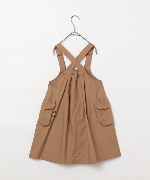 p.premier（ピードットプルミエ）の「BIGポケットジャンスカ（ジャンパースカート・キッズ・カーキ/チャコール/キャメル・120/110/90/140/130/80/100）」の20枚目の写真