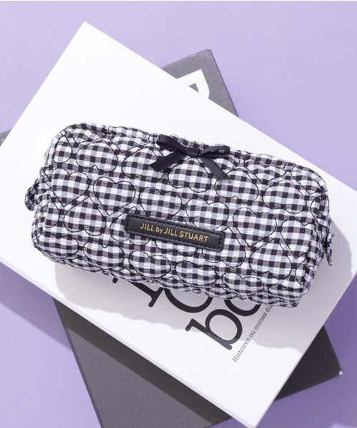 JILL by JILL STUART（ジルバイジルスチュアート）の「ハートキルトポーチ（ポーチ・レディース・ピンク/ラベンダー/ブラック系その他/ブラック・FREE）」の3枚目の写真