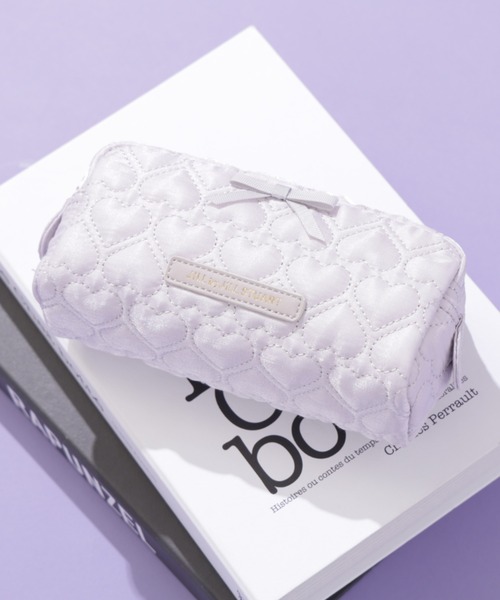 JILL by JILL STUART（ジルバイジルスチュアート）の「ハートキルトポーチ（ポーチ・レディース・ピンク/ラベンダー/ブラック系その他/ブラック・FREE）」の18枚目の写真