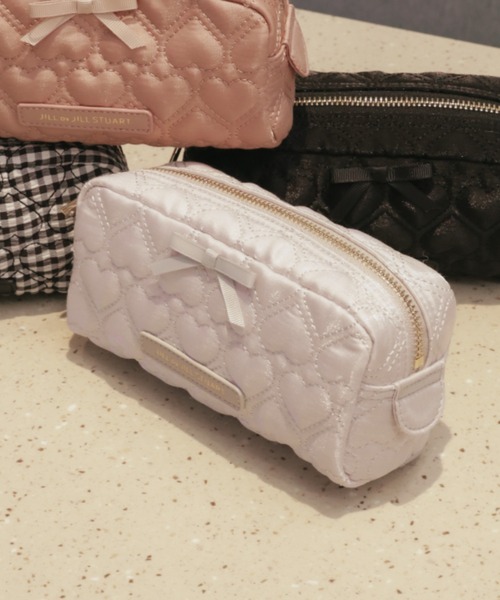 JILL by JILL STUART（ジルバイジルスチュアート）の「ハートキルトポーチ（ポーチ・レディース・ピンク/ラベンダー/ブラック系その他/ブラック・FREE）」の21枚目の写真