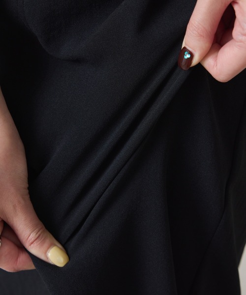 COLLAGE GALLARDAGALANTE（コラージュガリャルダガランテ）の「ジャージタイトスカート/セットアップ可/WEB限定サイズ展開（スカート・レディース・ブラック/ベージュ・2/FREE）」の19枚目の写真