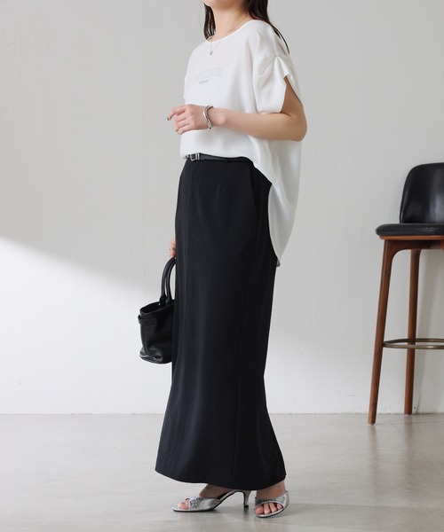 COLLAGE GALLARDAGALANTE（コラージュガリャルダガランテ）の「ジャージタイトスカート/セットアップ可/WEB限定サイズ展開（スカート・レディース・ブラック/ベージュ・2/FREE）」の3枚目の写真