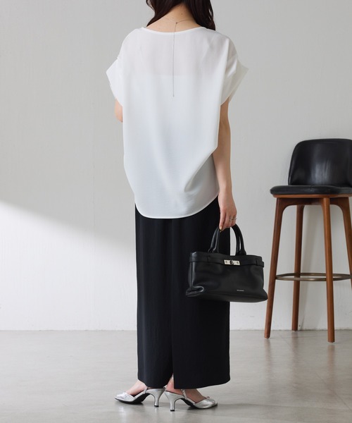 COLLAGE GALLARDAGALANTE（コラージュガリャルダガランテ）の「ジャージタイトスカート/セットアップ可/WEB限定サイズ展開（スカート・レディース・ブラック/ベージュ・2/FREE）」の4枚目の写真