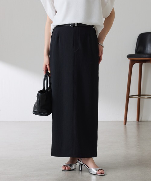 COLLAGE GALLARDAGALANTE（コラージュガリャルダガランテ）の「ジャージタイトスカート/セットアップ可/WEB限定サイズ展開（スカート・レディース・ブラック/ベージュ・2/FREE）」の21枚目の写真