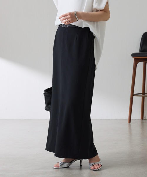 COLLAGE GALLARDAGALANTE（コラージュガリャルダガランテ）の「ジャージタイトスカート/セットアップ可/WEB限定サイズ展開（スカート・レディース・ブラック/ベージュ・2/FREE）」の22枚目の写真