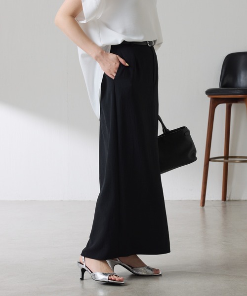 COLLAGE GALLARDAGALANTE（コラージュガリャルダガランテ）の「ジャージタイトスカート/セットアップ可/WEB限定サイズ展開（スカート・レディース・ブラック/ベージュ・2/FREE）」の9枚目の写真