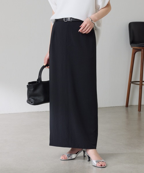 COLLAGE GALLARDAGALANTE（コラージュガリャルダガランテ）の「ジャージタイトスカート/セットアップ可/WEB限定サイズ展開（スカート・レディース・ブラック/ベージュ・2/FREE）」の15枚目の写真