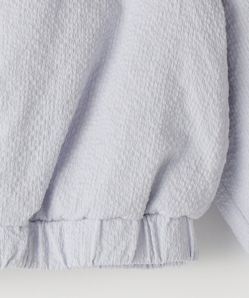 SHIPS(シップス)の「SHIPS KIDS:80~90cm / 〈UVカット〉ドライタッチ フリル ライト ブルゾン(その他アウター・キッズ・ライトブルー/クリーム・90/80)」の6枚目の写真