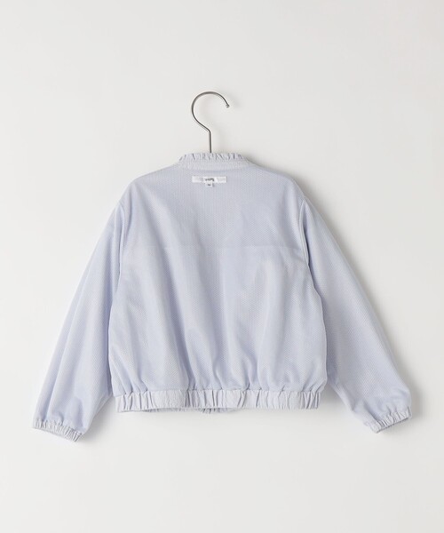 SHIPS(シップス)の「SHIPS KIDS:80~90cm / 〈UVカット〉ドライタッチ フリル ライト ブルゾン(その他アウター・キッズ・ライトブルー/クリーム・90/80)」の10枚目の写真