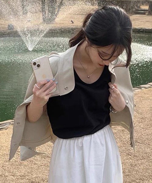 Flugge(フラッジー)の「スタンドカラーライトアウター(その他アウター・レディース・カーキ/アイボリー・LARGE/MEDIUM)」の18枚目の写真