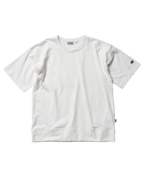 DISCUS ATHLETIC(ディスカス アスレチック)の「DISCUS ATHLETIC ディスカス アスレティック USAコットンヘビースウェットTシャツ(Tシャツ/カットソー・メンズ・ブラック/オフホワイト/ダークグリーン/ベージュ・L/LL/M)」の2枚目の写真
