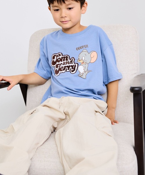 NAVY(ネイビー)の「NAVY サイドパイピング ナイロンカーゴパンツ(カーゴパンツ・キッズ・サックスブルー/カーキ/アイボリー/ブラック・120cm/160cm/150cm/140cm/130cm)」の11枚目の写真