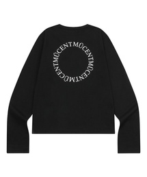 シグニチャーバックラウンド円形ロゴ長袖Tシャツ（2カラー）