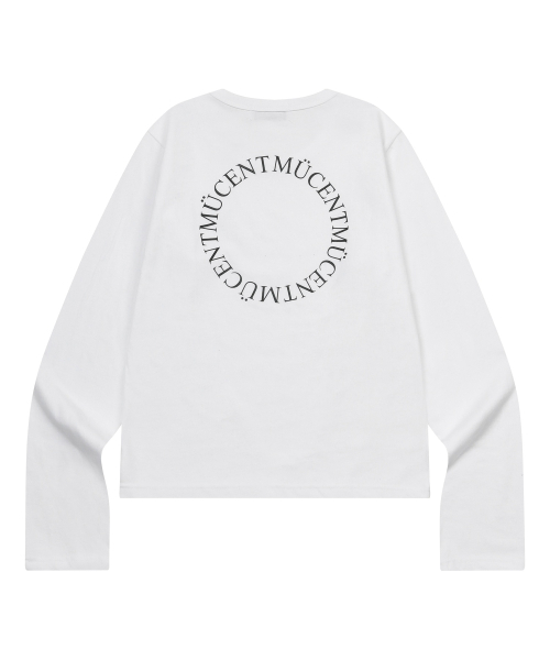 MUCENT(ムセント)の「シグニチャーバックラウンド円形ロゴ長袖Tシャツ(2カラー)(Tシャツ/カットソー・レディース・ブラック/ホワイト・FREE)」の7枚目の写真