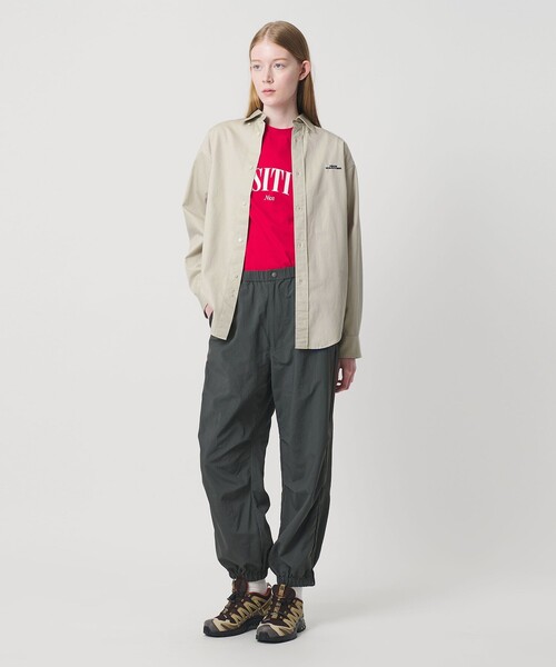 NICE WEATHER(ナイスウェザー)の「<NICE WEATHER>ツイル ボタンダウン シャツ(シャツ/ブラウス・メンズ・ベージュ/ネイビー・M/S/L)」の6枚目の写真
