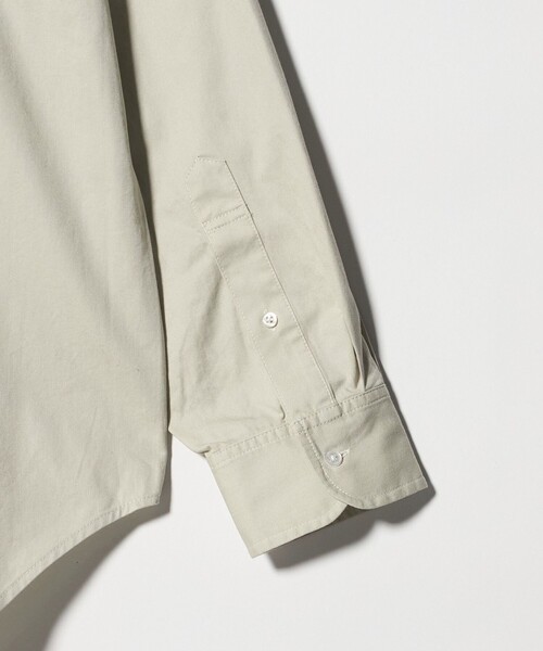 NICE WEATHER(ナイスウェザー)の「<NICE WEATHER>ツイル ボタンダウン シャツ(シャツ/ブラウス・メンズ・ベージュ/ネイビー・M/S/L)」の13枚目の写真