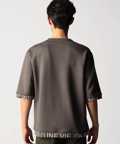 NICOLE CLUB FOR MEN(ニコルクラブフォーメン)の「スポンジダンボールニット 5分袖プルオーバー(Tシャツ/カットソー・メンズ・カーキ/ブラック/ブルー/ホワイト/ライトグレー・XL/M/L)」の11枚目の写真