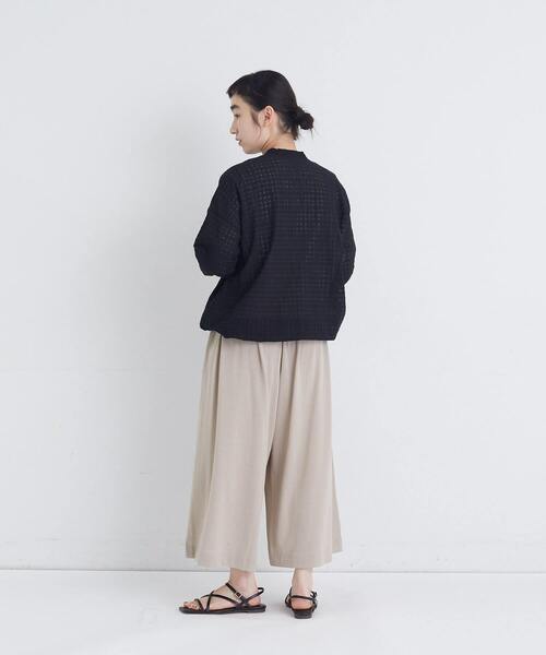 conges payes ADIEU TRISTESSE(コンジェ ペイエ アデュートリステス)の「シャーリングカーディガンシャツ(カーディガン/ボレロ・レディース・ベージュ系その他/ブルー系その他/ブラック系その他・38)」の20枚目の写真