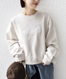 SHIPS | 【WEB限定】SHIPS ラウンド ロゴ 刺繍 スウェット(スウェット)