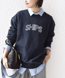 SHIPS（シップス）の「【WEB限定】SHIPS ラウンド ロゴ 刺繍 スウェット（スウェット）」