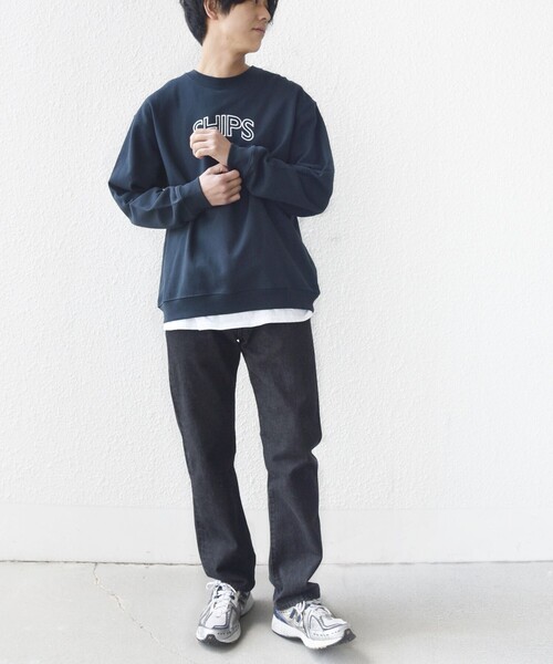 SHIPS（シップス）の「【WEB限定】SHIPS ラウンド ロゴ 刺繍 スウェット（スウェット・レディース・ネイビー/ブラウン/ナチュラル/ライトブルー・LARGE/MEDIUM）」の11枚目の写真