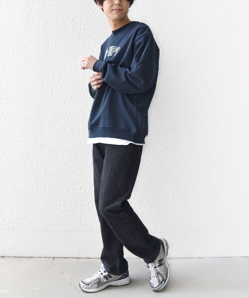 SHIPS（シップス）の「【WEB限定】SHIPS ラウンド ロゴ 刺繍 スウェット（スウェット・レディース・ネイビー/ブラウン/ナチュラル/ライトブルー・LARGE/MEDIUM）」の13枚目の写真