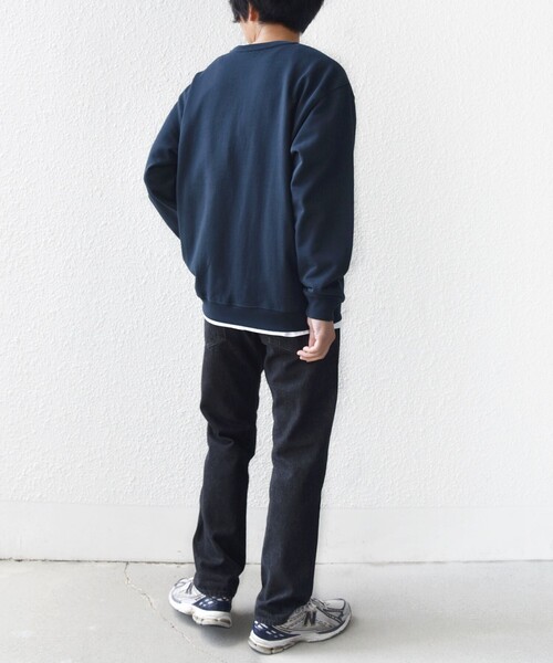 SHIPS（シップス）の「【WEB限定】SHIPS ラウンド ロゴ 刺繍 スウェット（スウェット・レディース・ネイビー/ブラウン/ナチュラル/ライトブルー・LARGE/MEDIUM）」の14枚目の写真