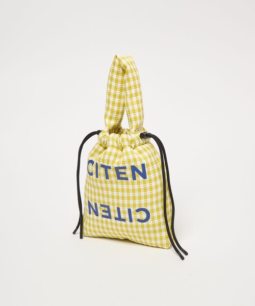 CITEN（シテン）の「＜CITEN＞パデッドギンガムキンチャク（ショルダーバッグ・レディース・ブラック/イエロー/ケリーグリーン・FREE）」の8枚目の写真