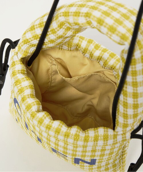CITEN（シテン）の「＜CITEN＞パデッドギンガムキンチャク（ショルダーバッグ・レディース・ブラック/イエロー/ケリーグリーン・FREE）」の11枚目の写真