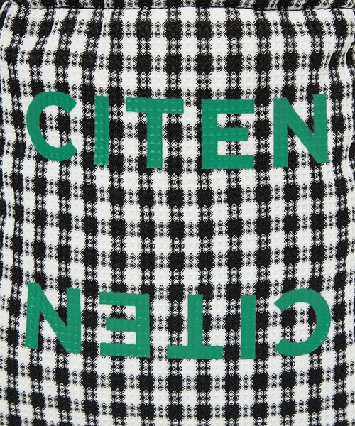 CITEN（シテン）の「＜CITEN＞パデッドギンガムキンチャク（ショルダーバッグ・レディース・ブラック/イエロー/ケリーグリーン・FREE）」の17枚目の写真