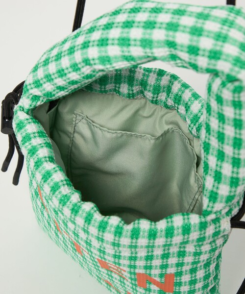 CITEN（シテン）の「＜CITEN＞パデッドギンガムキンチャク（ショルダーバッグ・レディース・ブラック/イエロー/ケリーグリーン・FREE）」の21枚目の写真